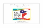 Federación de Atletismo Master de Chile - XIX C Sudamericano de A M Pista y Campo · 2017. 6. 7. · Todas las inscripciones al XIX Campeonato Sudamericano de Atletismo Master de