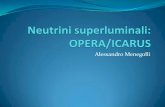 Neutrini superluminali: OPERA/ICARUS · Un effetto “Cherenkov” dei neutrini superluminali (Cohen e Glashow, PRL 107, 181803 (2011); Villante e Vissani, ArXiv 11104591v1 [hep-ph])