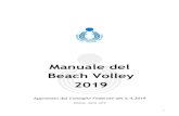 Manuale del Beach Volley 2019...Art 3 - Settore Beach Volley 1. Il Settore Beach Volley della FIPAV comprende gli organismi e gli uffici ai quali è demandata la gestione organizzativa,