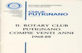 IL ROTARY CLUB PUTIGNANO COMPIE VENTI ANNI rotary club compie venti anni.pdf · dr. domenico argese 4 aprile 1973 dr. francesco formica i5 maggi o ig74 dr. guido bianco rag. cesare