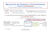 Meccanica dei Sistemi e Termodinamicasavrie/lectures_0607/termodinamica.pdfMeccanica dei Sistemi e Termodinamica modulo di: Termodinamica Corsi di Laurea in: Fisica e Astrofisica,Tecnologie