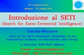 Bologna, 7-10 maggio 2013 Introduzione al SETIrifatto/sait_2013/SAIt_Claudio_Maccone.pdf · 2013. 10. 3. · Censimento pianeti extrasolari •884 pianeti confermati. •>2000 candidati