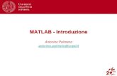 MATLAB - Introduzione€¦ · MATLAB consente di manipolare matrici, visualizzare funzioni e dati, implementare algoritmi, creare interfacce utente, e interfacciarsi con altri programmi.