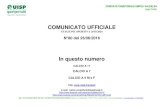 COMUNICATO UFFICIALE - UISP · 2016. 6. 27. · and 2 corniola c.t. - martignana bar alice 5 - 3 and 3 sovigliana 1999 - us spicchiese 2 - 3 and 3 gabbiano - martignana bar alice