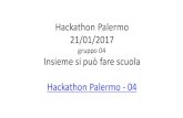 Hackathon Palermo 21/01/2017 - Impara Digitale...Hackathon Palermo 21/01/2017 gruppo604 Insieme6si6può6fare6scuola Hackathon Palermo6=04 SCuola collaboriam fare scuo a PER CHI A CHE