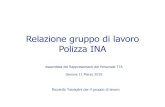 Relazione gruppo di lavoro Polizza INA · 2015. 3. 11. · Censimento spolizzati • Lanciato a inizio febbraio tramite mail alle liste dei rappresentanti TTA e ricercatori • Lasciata