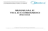 MANUALE TELECOMANDO - Mideaimg.midea.com/it/locallibrary/uer_manuals/mono/... · Funzione “Follow Me” Attivando questa funzione, il telecomando invia al condizionatore d'aria