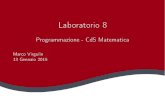 Laboratorio 8 - Programmazione - CdS Matematicaaiolli/corsi/1415/prgxmat/lab... · 2015. 1. 14. · Laboratorio 8 - Programmazione - CdS Matematica Author: Marco Virgulin Created