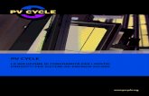 PV CYCLE · 2016. 4. 7. · soluzioni convenienti per la raccolta e il trattamento dei rifiuti ai Pro-duttori stabiliti in Italia. Fondata nel 2012, PV CYCLE Italia è un’affiliata