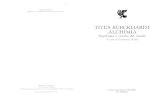 TITUS BURCKHARDT ALCHIMIA - esolibri.it 2/ALCHIMIA/Titus Burckhardt... · 2020. 6. 27. · TITUS BURCKHARDT ALCHIMIA Significato e visione del mondo A curu di Ferdl'rzundo Brziilo