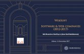 WebSoft Software & Web companies (2012-2017) - Sipotra...WebSoft 100,0 111,1 145,6 186,4 225,2 Tra il 2012 e il 2016 le WebSoft hanno più che raddoppiato il fatturato (sfondando i