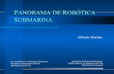 PANORAMA DE RROBÓTICA SUBMARINAana/ROBOTICA/docs/aula_rovs.pdfPanorama de Robótica Submarina 40 AUV ISURUS Navegação bússola digital inclinómetros sensor de pressão (profundidade)