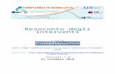 Resoconto Interventi Compliance in Banks 2010 · Web viewII Livello - Presidi nel continuo della gestione delle diverse tipologie di rischio con 2 funzioni (Compliance e Risk Mgmt)