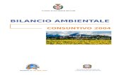 BILANCIO AMBIENTALE - In itinere · 2012. 6. 27. · Bilancio Ambientale Consuntivo 2004 3 Presentazione Il bilancio ambientale: strumento di riflessione politica e culturale Con