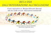 BES e DSA DALL’INTEGRAZIONE ALL’INCLUSIONE · 2019. 9. 27. · Il sistema di integrazione scolastica italiano rivela qualche criticità in relazione alle modalità organizzative