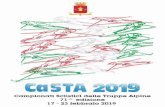 Fascicolo CASTA 2019 - Esercito Italiano · 2019. 3. 20. · CaSTA 2019 1 Fascicolo_QX16.qxp_Layout 1 07/03/19 12:37 Pagina 1 I CaSTA 2019 Nati nel 1931 per valutare l'addestramento