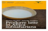 Produrre latte in Africa subsahariana - unimi.it1 PRODURRE LATTE IN AFRICA SUBSAHARIANA con particolare riferimento ai Paesi dell’Africa centro-occidentale llibrolatte_v24_newC.indd