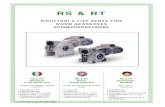 RS & RT - Sabbadin - rs.pdf · 2010. 6. 27. · RS & RT RIDUTTORI A VITE SENZA FINE WORM GEARBOXES SCHNECKENGETRIEBE RS & RT Riduttori a vite senza fine Singola, precoppia e doppia