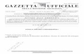 DELLA REGIONE SICILIANA · 2020. 12. 21. · La Gazzetta Ufficialedella Regione siciliana ... vizio di cassa per la Regione (Banco di Sicilia), indicando nella causale di versamento