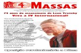 74 anos do assassinato de Leon Trotsky Viva a IV ...pormassas.org/wp-content/uploads/2016/05/483.pdfcia nos centros urbanos e o avanço dos latifundiários sobre os camponeses. Não