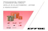 €¦ · Perennemente elastiche e resistenti alla rottura MOLLE IN ELASTOMERO - Indicazioni di costruzione Programma di fornitura EFFBE