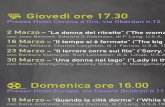 Oltrelanotte - A5 retro - NUOVO - Bologna · 1 9 Marzo - "Quando la città dorme" ("While the city sleeps") con Dana Andrews, Rhonda Fleming, di F. Lang, U.S.A.1956 26 Marzo - "La