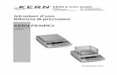 Istruzioni d’uso Bilancia di precisione KERN PES/PEJ · 2017. 9. 22. · KERN & Sohn GmbH Ziegelei 1 D-72336 Balingen E-Mail: info@kern-sohn.com Tel: +49-[0]7433- 9933-0 Fax: +49-[0]7433-9933-149
