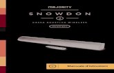 SNOWDON · 2021. 1. 12. · 6 IT Supporto Grazie per aver acquistato il Cassa acustica Majority Snowdon. Si prega di seguire le istruzioni del manuale per impostare il nuovo acquisto
