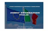 #NEXT GENERATION ITALIA · 2021. 1. 11. · La ripresa italiana non do Àrà riportari al “tempo di prima”. Do Àrà ostruire un’Italia nuo Àa, cogliendo le opportunità connesse
