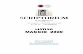 SCRIPTORIUM · 2020. 5. 11. · Parma, Bocchialini, 1912 € 40 in-16, pp. VI, 144, bella rileg. mod. m. pelle con tass. al d., angoli, piatti in carta dec., conservate all'interno