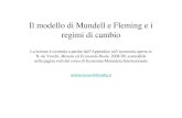 Il modello di Mundell e Fleming e i regimi di cambio Bergamo...Il modello di Mundell e Fleming e i regimi di cambio La lezione è costruita a partire dall’Appendice sull’economia