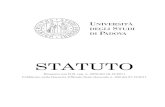 STATUTO con modifica art46c9 - Università di Padova · STATUTO Emanato con D.R. rep. n. 3276 del 16.12.2011 Pubblicato nella Gazzetta Ufficiale-Serie Generale n. 300 del 27.12.2011