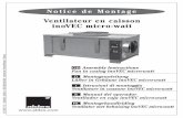 Ventilateur en caisson inoVEC micro-watt · Respecter les préconisations de la norme NF P 50-411-1 (DTU 68.2) GB Comply with the recommendations of the Standards for mounting and