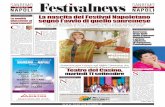 Le novità piacciono ai - Festivalnews · 2018. 8. 28. · di poeti e musicisti napoletani dunque realizzarono quel Festi-val Napoletano: una rassegna di canzoni eseguite da popolari