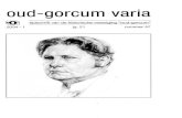oud-gorcum varia - Archeologie Gorinchem · 2017. 3. 26. · Een jaar lang heeft er in de Gorcumse Courant onder de kop "Exposities" gestaan, dat er in "Dit is in Bethlehem", het