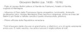 Giovanni Bellini (ca. 1435 - 1516) · 2018. 11. 1. · Giovanni Bellini (ca. 1435 - 1516) - Figlio di Jacopo Bellini (allievo di Gentile da Fabriano), fratello di Gentile, cognato