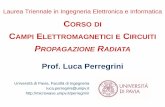 Prof. Luca Perregrini - Microwave Labmicrowave.unipv.it/pages/campi_pr/appunti/01_CEC-PR... · 2020. 3. 29. · Campi Elettromagnetici e Circuiti –Propagazione Radiata, a.a. 2019/20