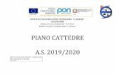 PIANO CATTEDRE A.S. 2019/2020...MANZI 1 ALFONSO ITI 3D 6 4D 5D 18 Disciplina IG. ANAT. IG. ANAT. IG. ANAT. FISIOL. PAT. FISIOL. PAT. I.I.S. “E. FERMI” (SAIS052008) – SARNO (SA)