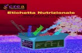 Etichetta nutrizionale - CREA · 2020. 9. 11. · Etichetta nutrizionale GUIDA ALLA LETTURA a cura di Gabriella Lo Feudo Gentile BISCOTTI FROLLINI CON UOVA Ingredienti: farina di
