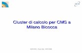 Cluster di calcolo per CMS a Milano Bicoccadini/CCR/cmscluster2010-t3.pdf · 2010. 10. 7. · dominio mib.infn.it attivo dal 2000 (3 classi C), link a 32 Mb/s Servizi di rete estesi