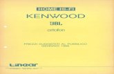 KENWOOD - Cieri - Listino prez… · KENWOOD HOME HI-FI ... KA-990SD Amplificator 210 watet RMS integrat (105 o stereofonico • Potenza nominale: W + 10 W5) su 8 ohm, da 20 Hz a