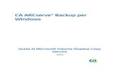 CA ARCserve® Backup per Windows › Arcserve-Backup › ...Riferimenti ai prodotti CA Technologies La presente documentazione fa riferimento ai seguenti prodotti CA Technologies: