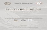 SIMULTANEO ENSEMBLE - Conservatorio Verona...affidati alla voce oppure al respiro degli strumenti a fiato fino alla politonale Sonata “concertante” per flauto, oboe, clarinetto