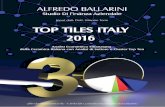 Top Tiles Italy +39 3480029582 - BallariniALFREDO BALLARINI TOP TILES ITALY 2016 Studio Di Finanza Aziendale Input dati: Dott. Simone Torre Analisi Economico Finanziaria della Ceramica
