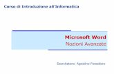 Microsoft Word - Unicalangiulli/didattica/x2005/intro...L’interfaccia di Word Gli strumenti di Microsoft Draw La guida in linea Formattare un documento Strumenti di ricerca e visualizzazione