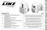 PHASE 9 - Linz Electric · 2020. 6. 23. · PHASE 9 IT Istruzioni per l’uso e manutenzione ALTERNATORI Istruzioni originali EN Operation and maintenance ALTERNATORS With translation