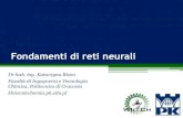 Fondamenti di reti neurali - unisannio.itpeople.ding.unisannio.it/.../corsi/...Reti_Neurali.pdf · Reti neurali • Una rete neurale artificiale (ANN = artificial neural network)