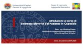 Introduzione al corso di Sicurezza Elettrica del Paziente in … · 2020. 3. 3. · } V. Cataliotti: Impianti Elettrici. Vol. II e III. Ed Flaccovio} Norma CEI 64-18 -Effetti della