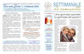 Comunità pastorale Madonna delle Lacrime our della icilia 3 - 9 …comunitapastoraletreviglio.it/wp-content/uploads/2019/11/... · 2019. 11. 15. · DOMENICA 17 novembre Sant'Elisabetta