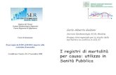 Carlo Alberto Goldoni - SER Veneto · 2008. 11. 28. · C.A. Goldoni, G. De Girolamo, R. Miglio, R. Rettaroli, G. Roli, S. Zauli, F. Scotto Analisi della mortalità in relazione a